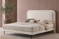 TANIA bed base detail with 20 cm anthracite tapered legs. TANIA bed base detail with 20 cm anthracite tapered legs.